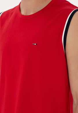 Erkek Bisiklet Yaka Kırmızı Pijama Takımı - 50309234003