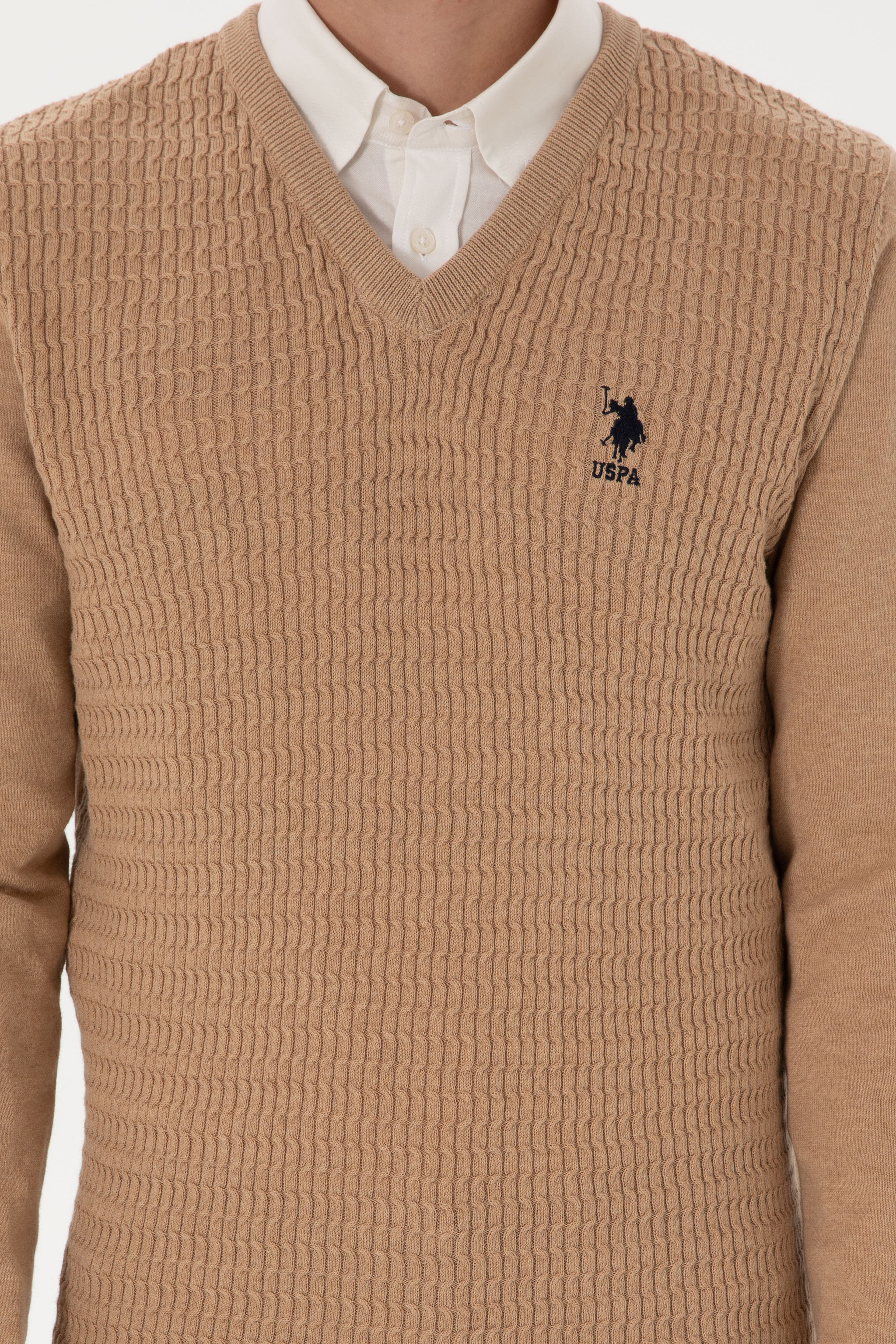 Erkek Camel Melanj Basic Kazak - Image 6