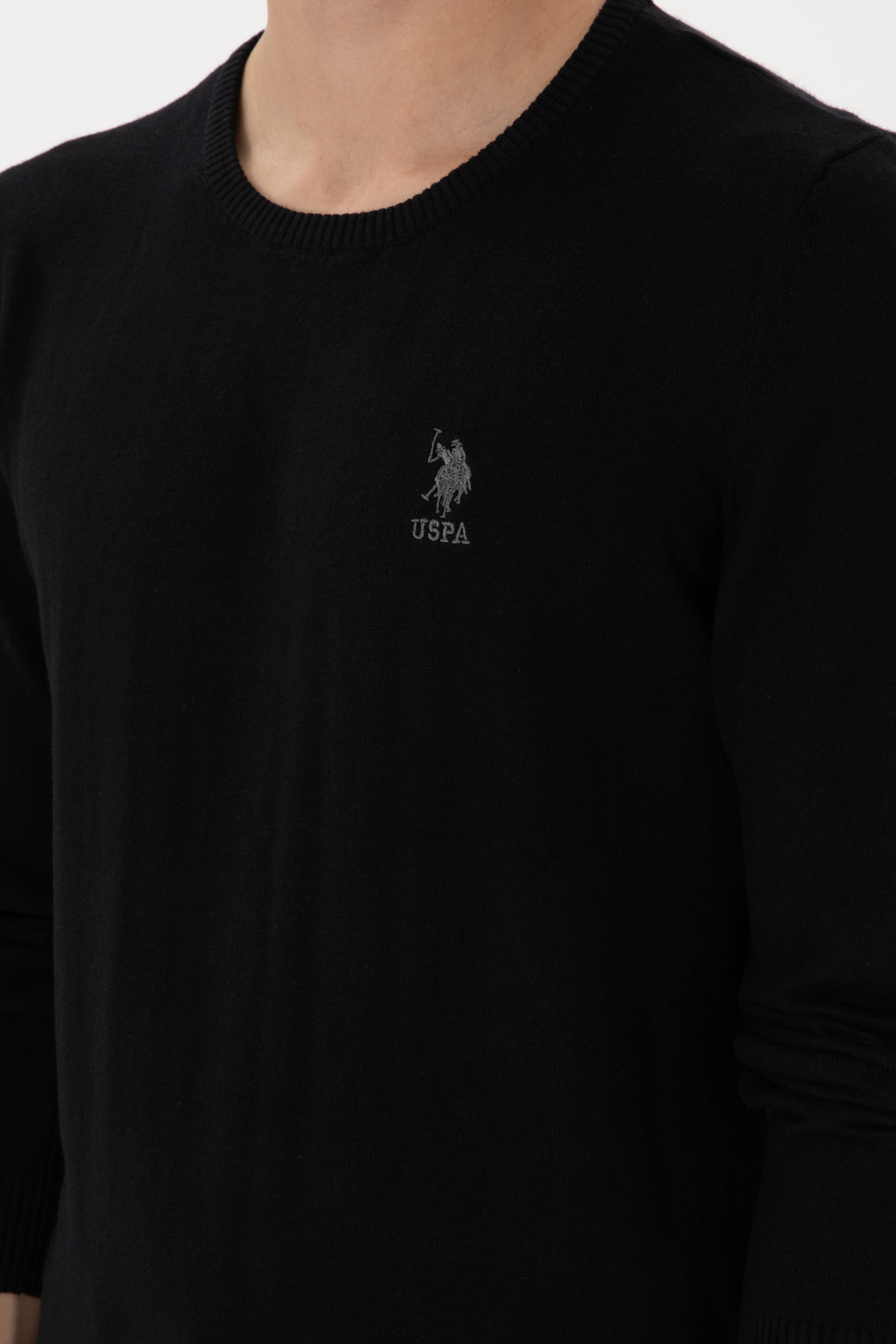 Erkek Siyah Basic Kazak - Image 7