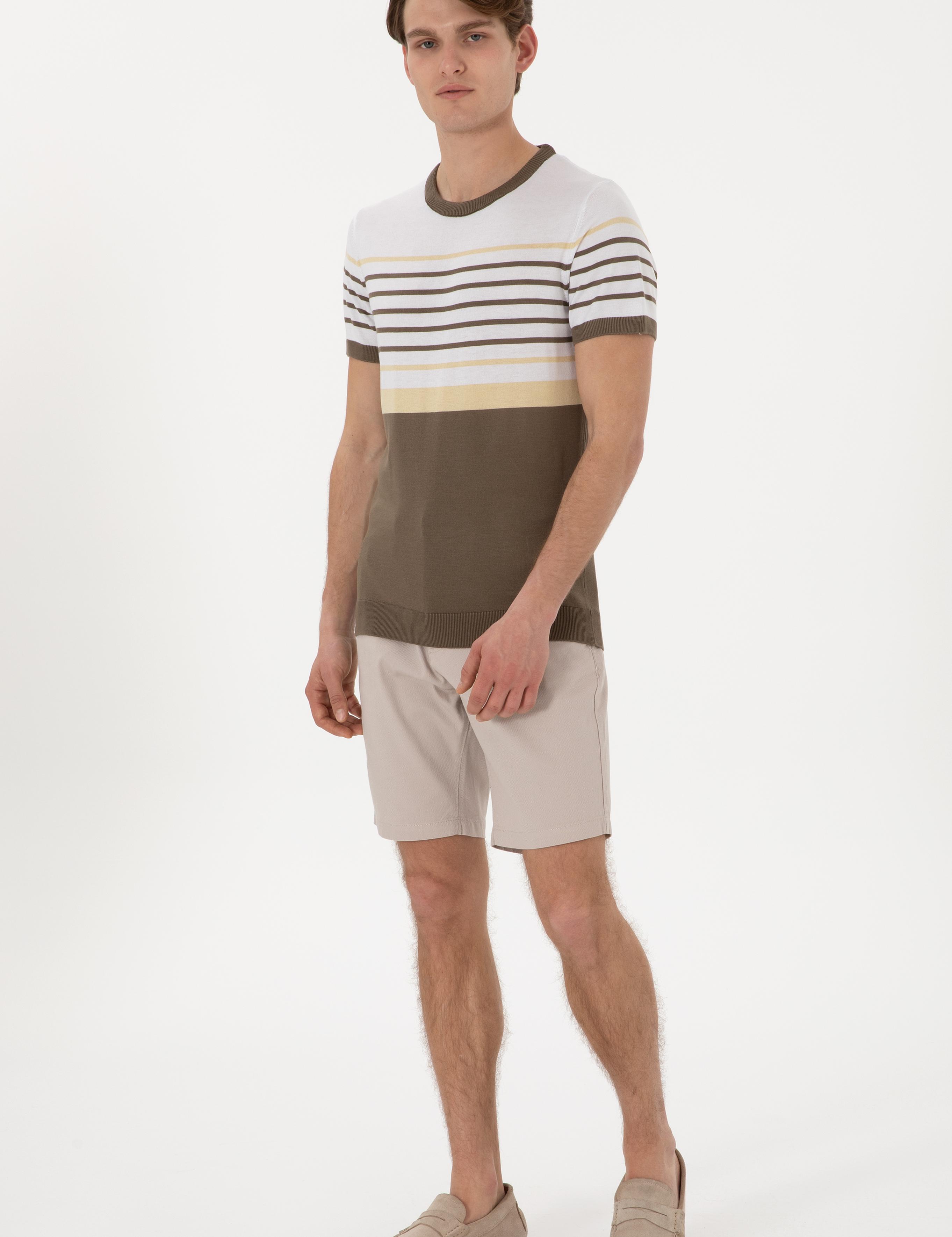 تی شرت یقه گرد اندامی یقه گرد مردانه یو اس پولو | U.S. Polo Assn. - تصویر 4