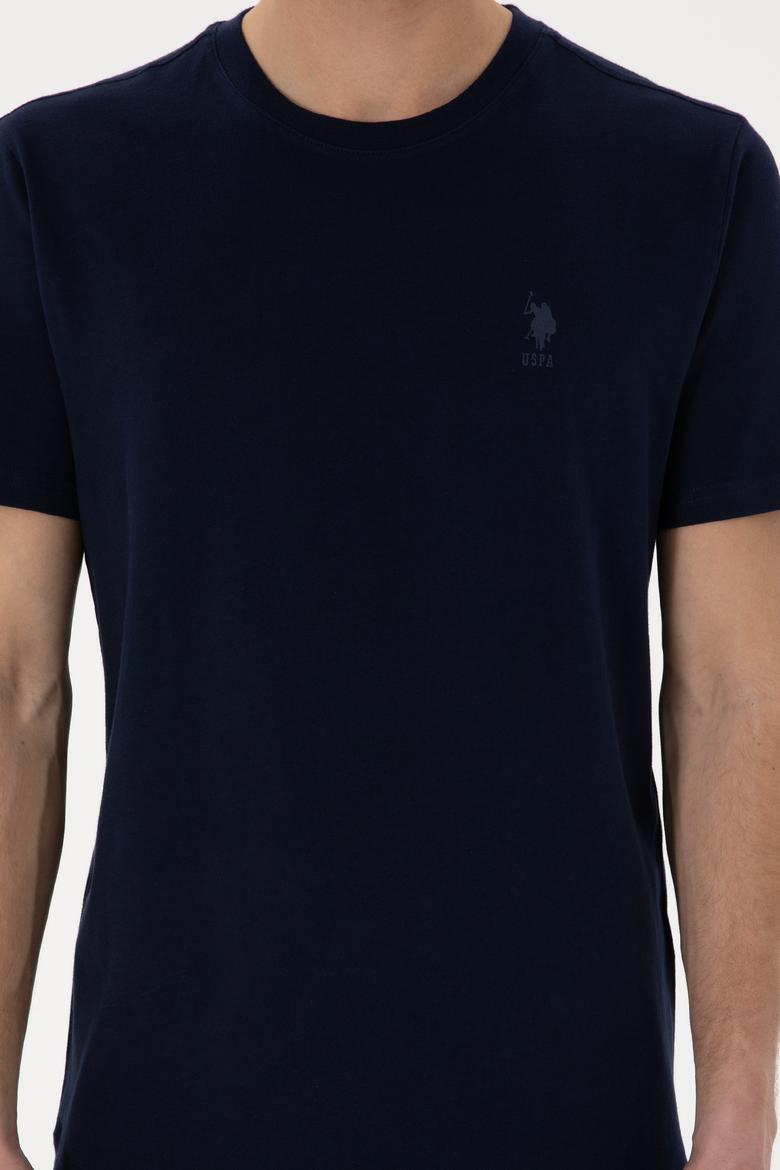 Erkek Regular Fit Bisiklet Yaka Lacivert Tişört - 50306413021