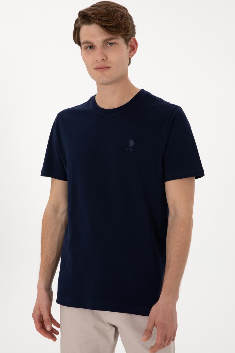 Erkek Regular Fit Bisiklet Yaka Lacivert Tişört - 50306413021