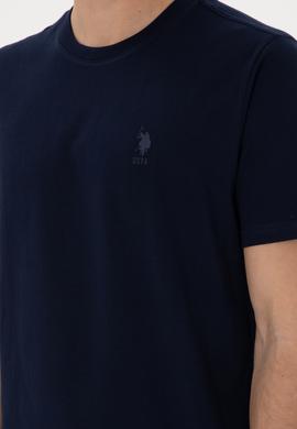 Erkek Regular Fit Bisiklet Yaka Lacivert Tişört - 50306413021