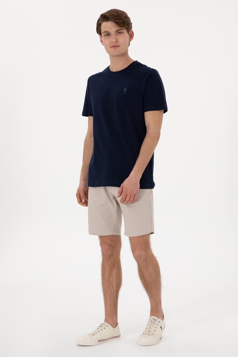 Erkek Regular Fit Bisiklet Yaka Lacivert Tişört - 50306413021