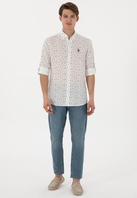 Erkek Koyu Haki Uzun Kollu Gömlek - 50300426009