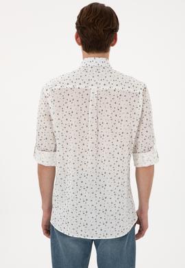 Erkek Koyu Haki Uzun Kollu Gömlek - 50300426009