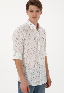 Erkek Koyu Haki Uzun Kollu Gömlek - 50300426009