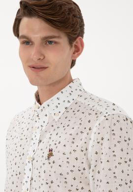 Erkek Koyu Haki Uzun Kollu Gömlek - 50300426009