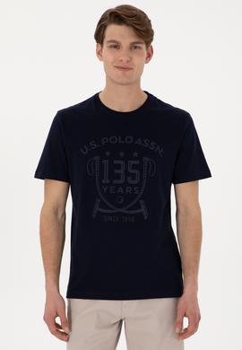 Erkek Regular Fit Bisiklet Yaka Lacivert Tişört - 50300047011