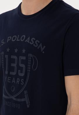 Erkek Regular Fit Bisiklet Yaka Lacivert Tişört - 50300047011