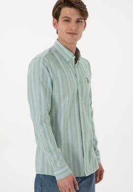 Erkek Yeşil Uzun Kollu Gömlek - 50299980016