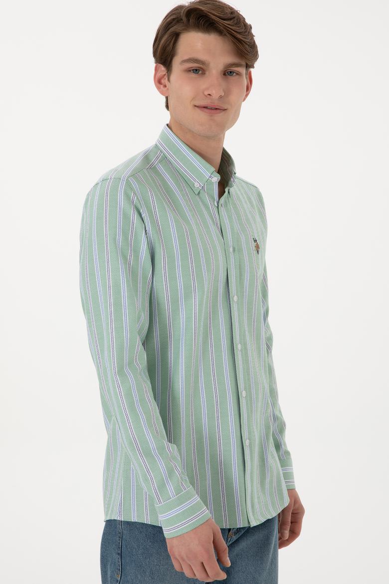 Erkek Yeşil Uzun Kollu Gömlek - 50299980016