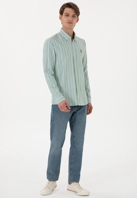Erkek Yeşil Uzun Kollu Gömlek - 50299980016