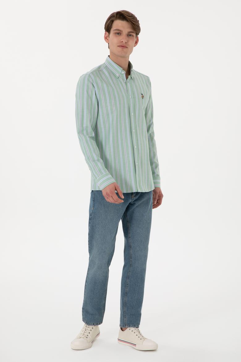 Erkek Yeşil Uzun Kollu Gömlek - 50299980016