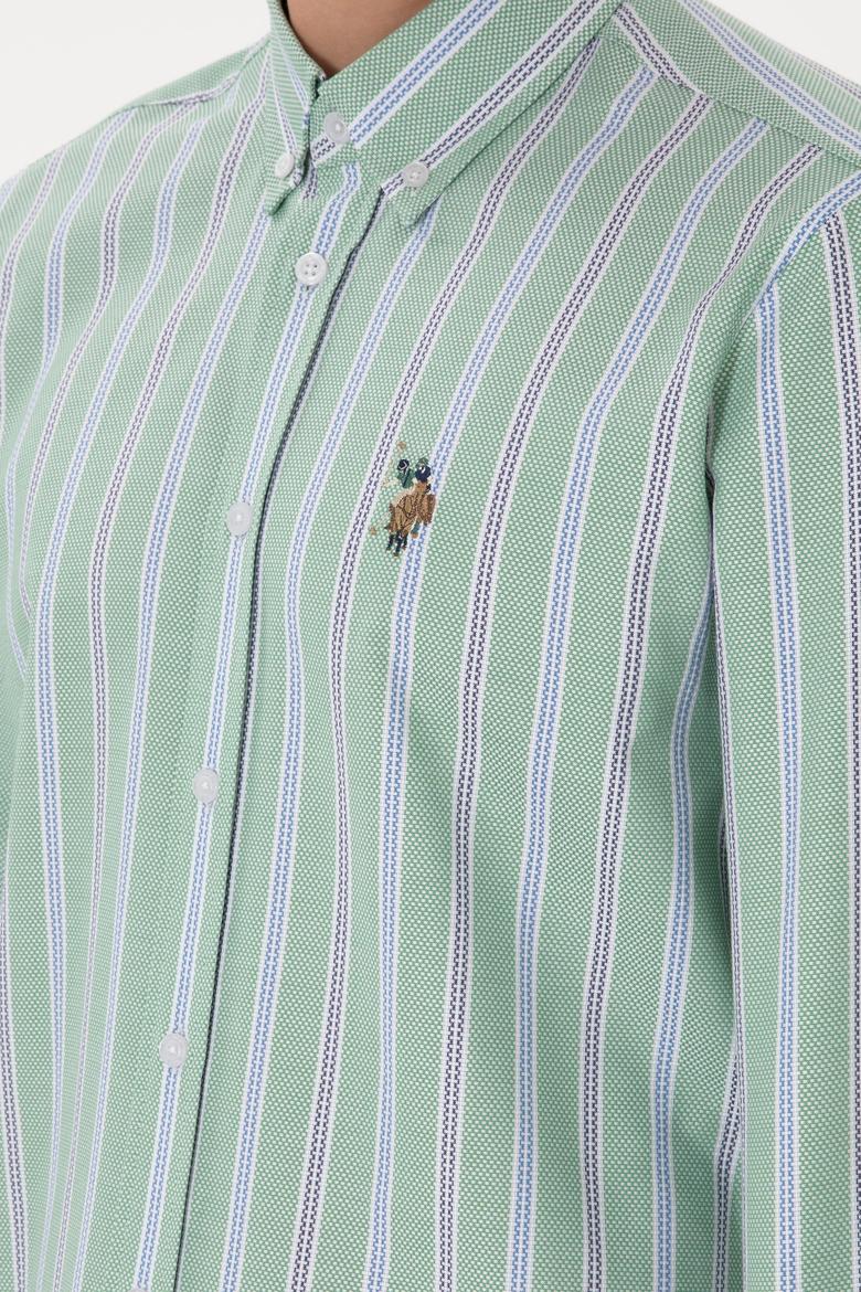 Erkek Yeşil Uzun Kollu Gömlek - 50299980016