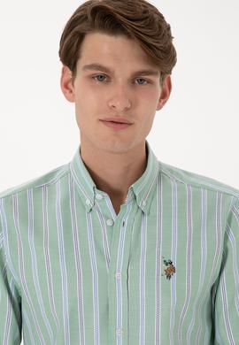 Erkek Yeşil Uzun Kollu Gömlek - 50299980016