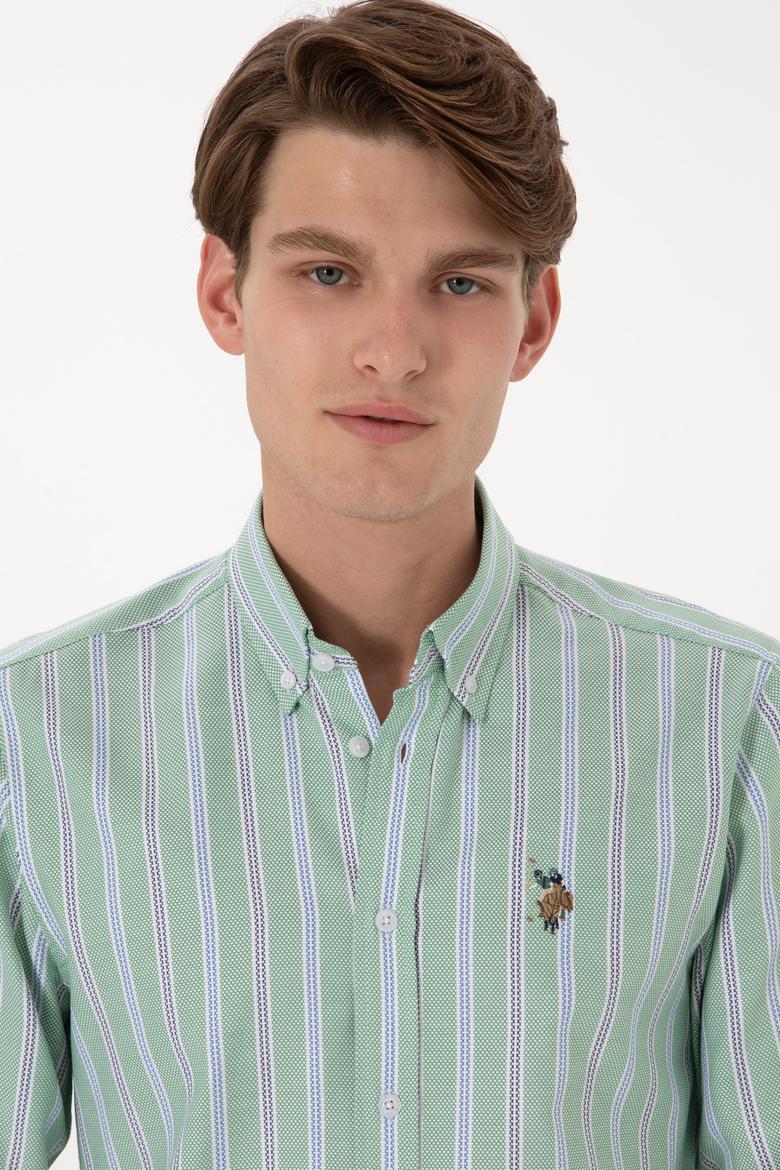 Erkek Yeşil Uzun Kollu Gömlek - 50299980016