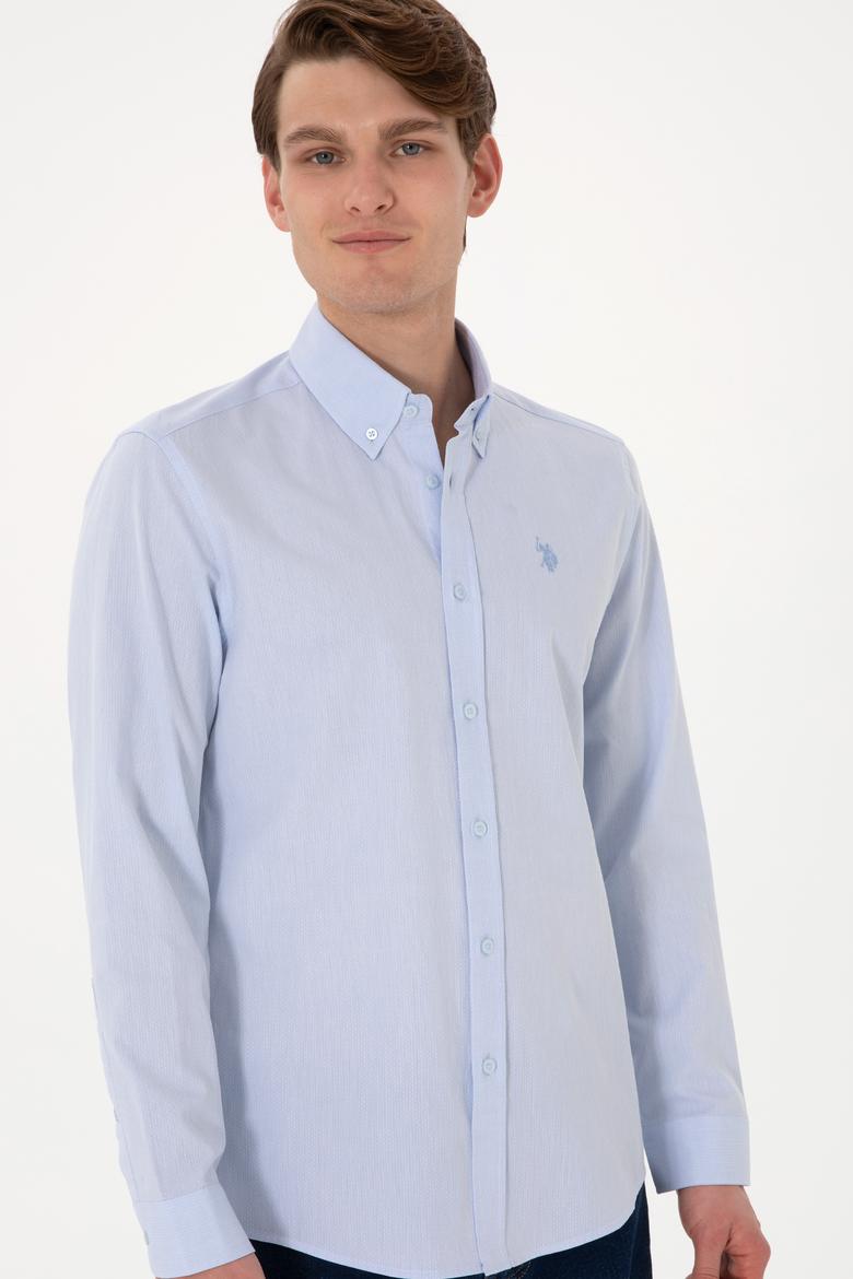 Erkek Açık Mavi Uzun Kollu Gömlek - 50299598006