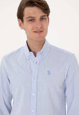 Erkek Açık Mavi Uzun Kollu Gömlek - 50299598006