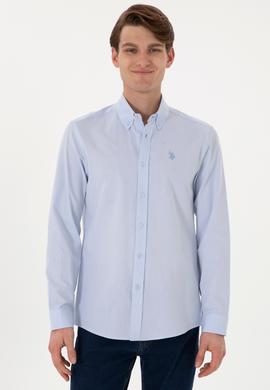 Erkek Açık Mavi Uzun Kollu Gömlek - 50299598006
