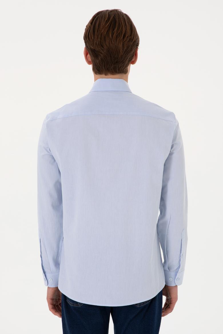 Erkek Açık Mavi Uzun Kollu Gömlek - 50299598006