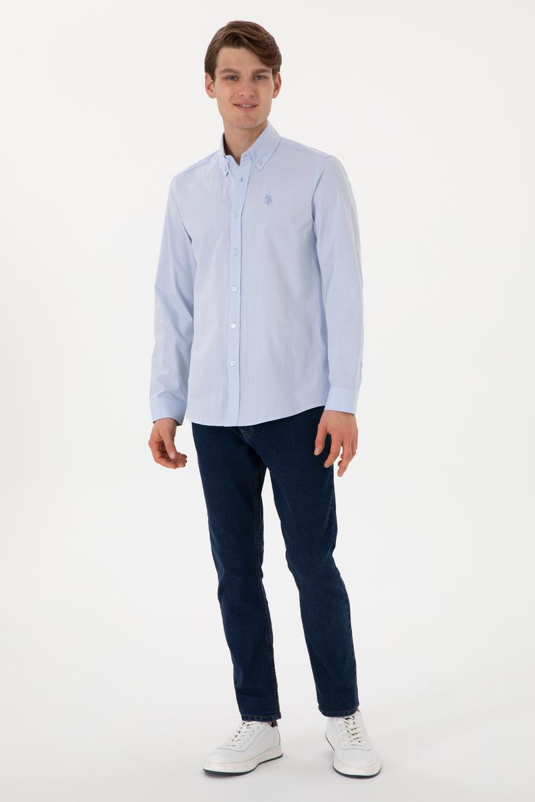 Erkek Açık Mavi Uzun Kollu Gömlek - 50299598006