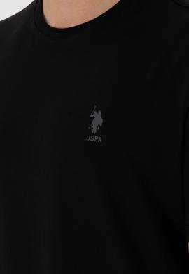 Erkek Regular Fit Bisiklet Yaka Siyah Tişört - 50299544053