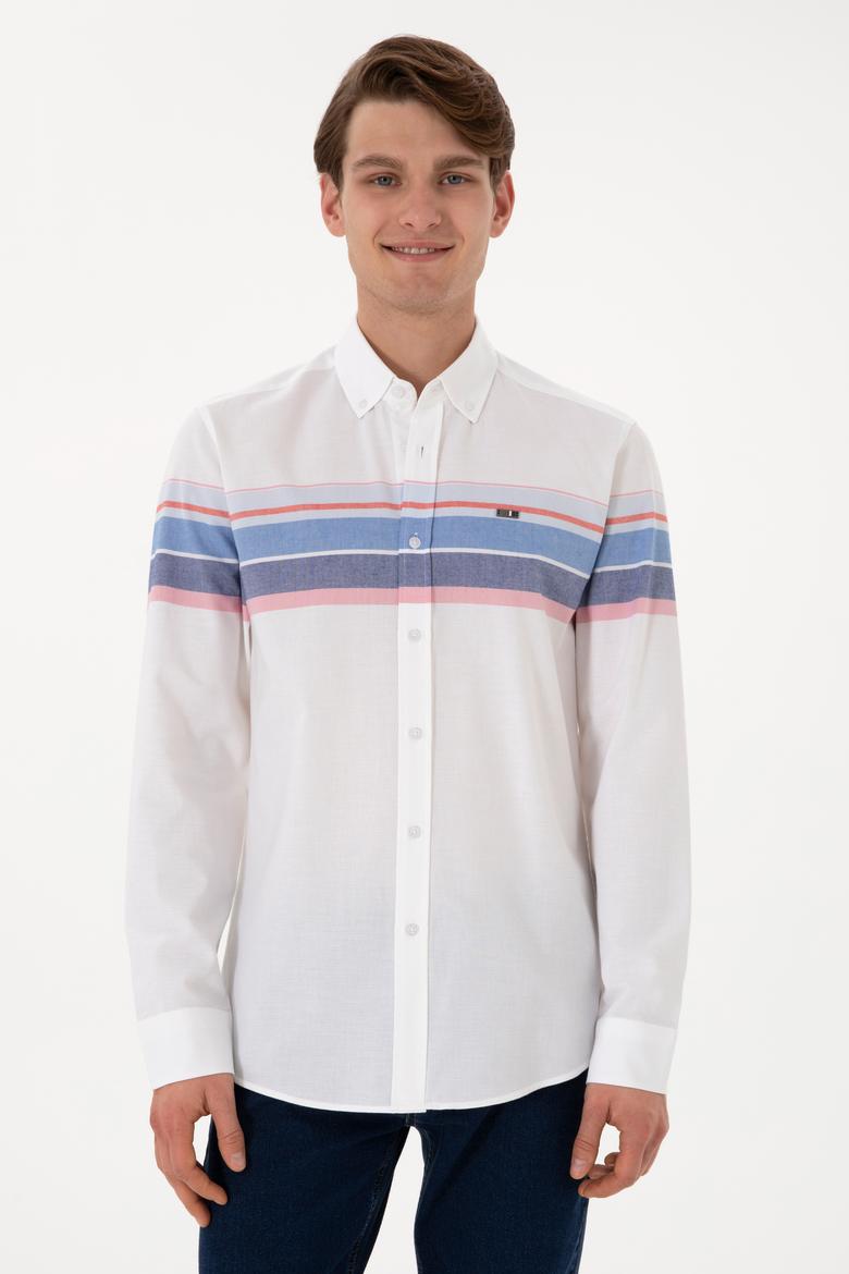 Erkek Açık Mavi Uzun Kollu Gömlek