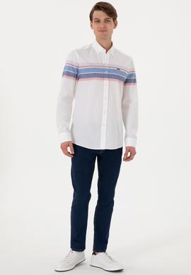 Erkek Açık Mavi Uzun Kollu Gömlek - 50300216008