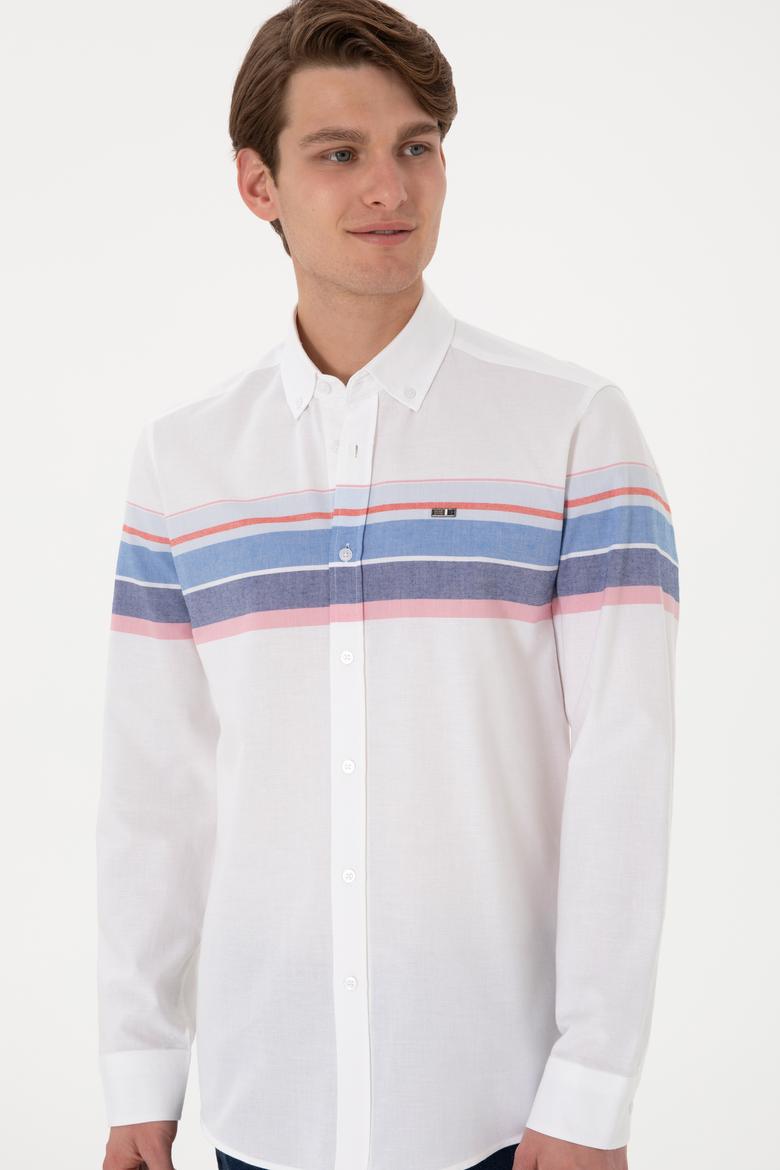 Erkek Açık Mavi Uzun Kollu Gömlek - 50300216008