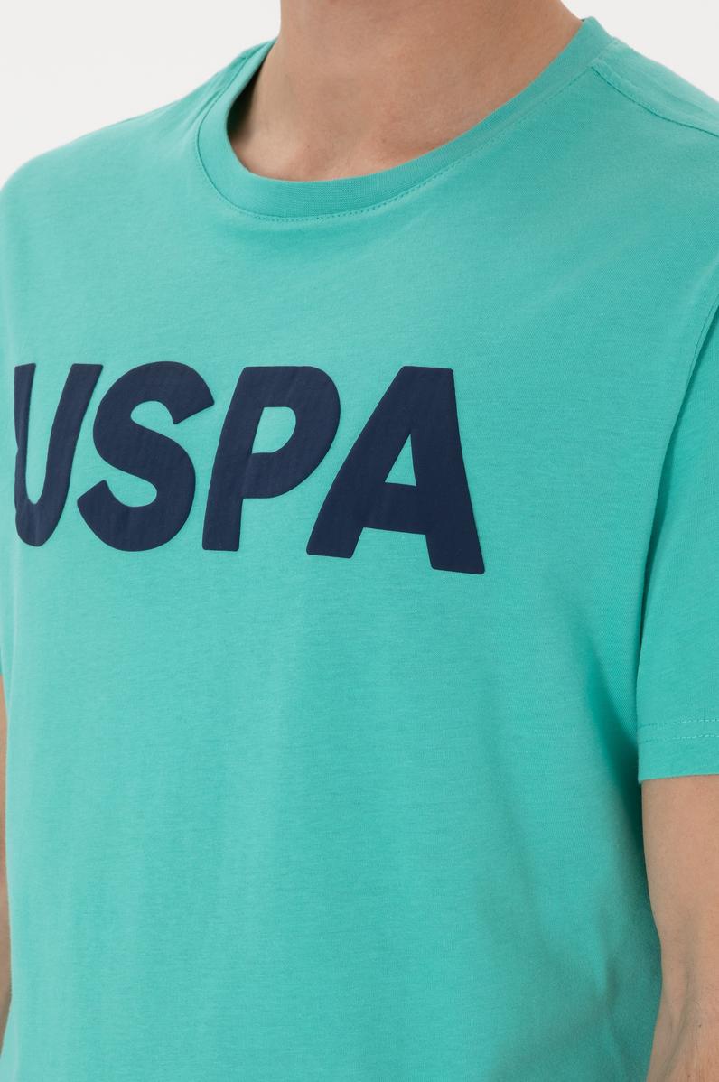 Erkek Regular Fit Bisiklet Yaka Mint Basic Tişört