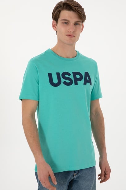 Erkek Regular Fit Bisiklet Yaka Mint Basic Tişört