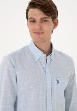 Erkek Açık Mavi Uzun Kollu Gömlek - 50300211008