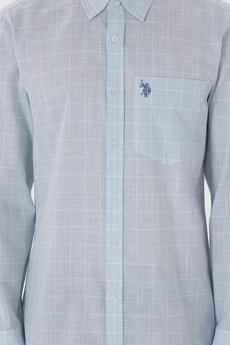 Erkek Açık Mavi Uzun Kollu Gömlek - 50300211008