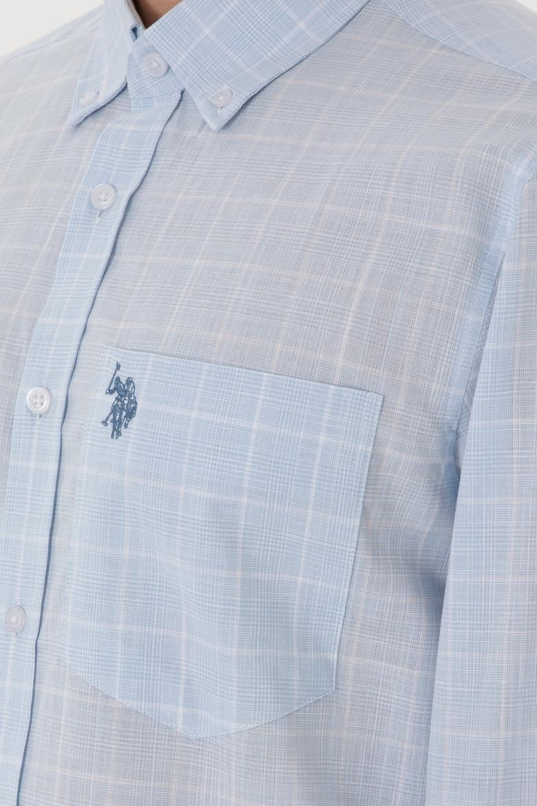 Erkek Açık Mavi Uzun Kollu Gömlek - 50300211008