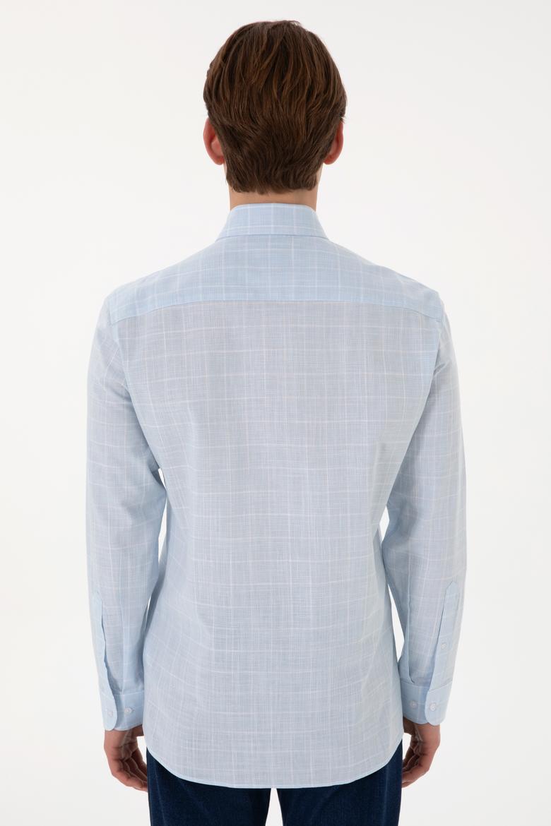 Erkek Açık Mavi Uzun Kollu Gömlek - 50300211008