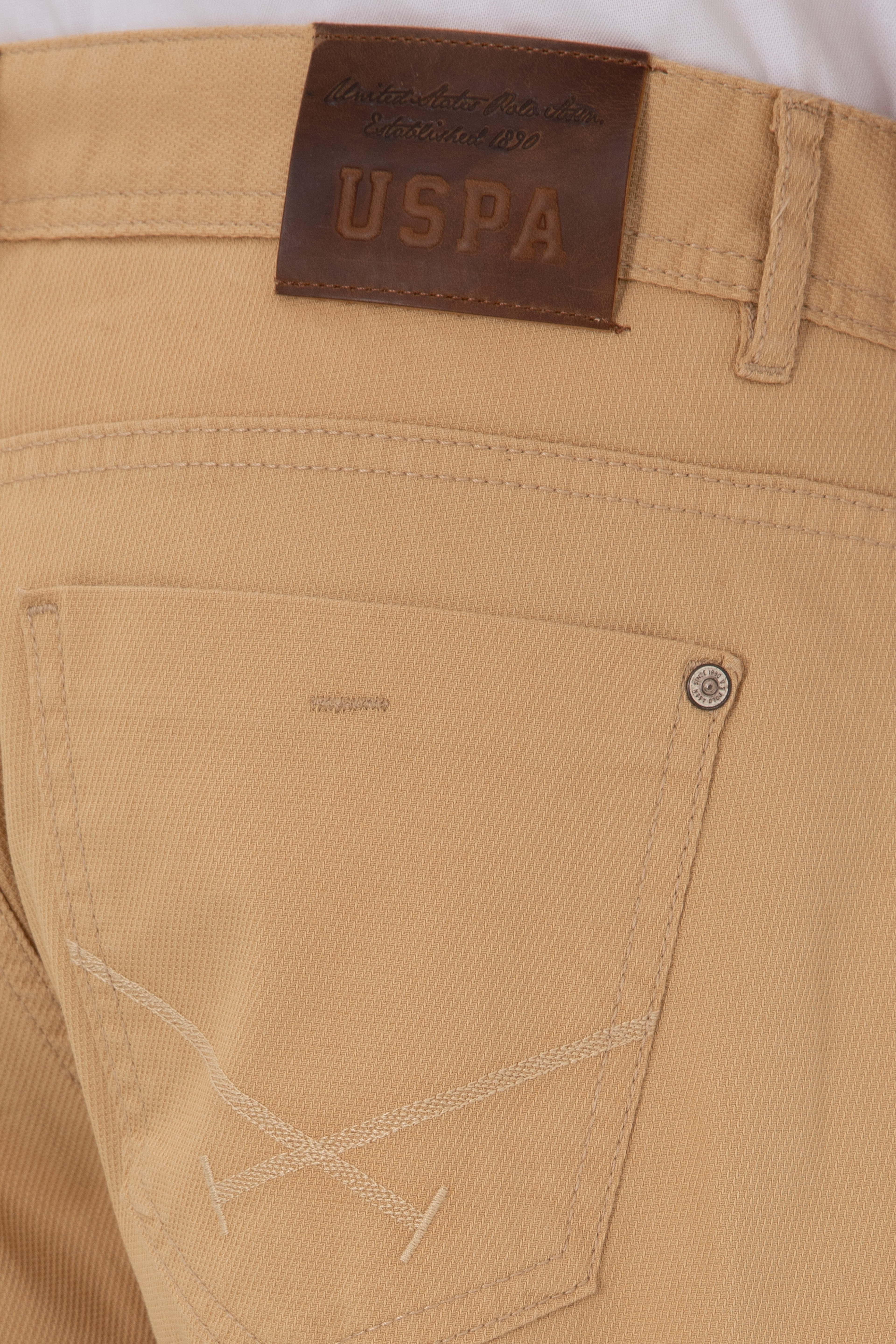 Erkek Slim Fit Camel Kanvas Pantolon - Image 6