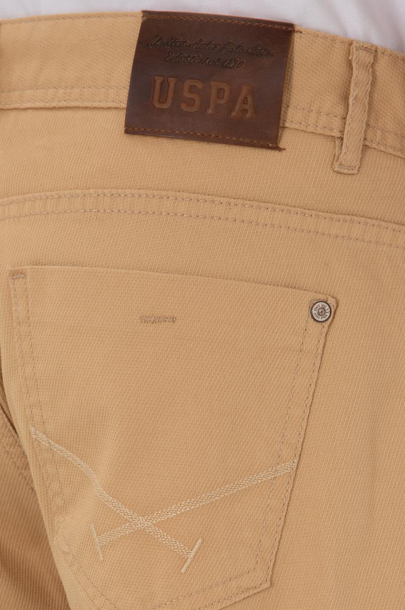 Erkek Slim Fit Camel Kanvas Pantolon