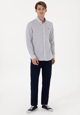 Erkek Lacivert Kanvas Pantolon - 50299165562