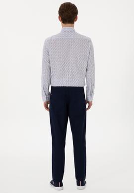 Erkek Lacivert Kanvas Pantolon - 50299165562