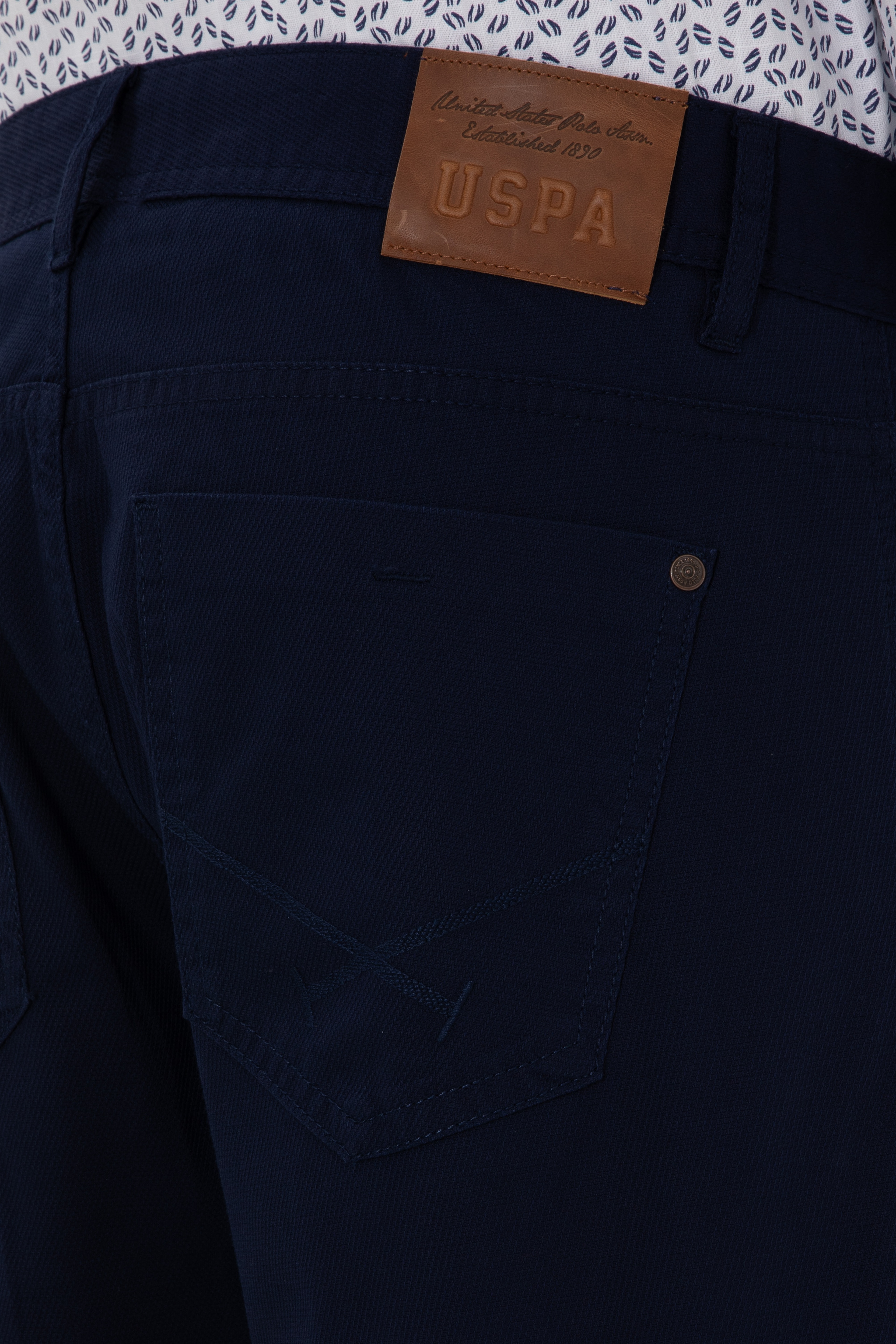 Erkek Slim Fit Lacivert Kanvas Pantolon - Image 6