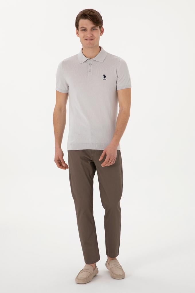 Erkek Vizon Kanvas Pantolon