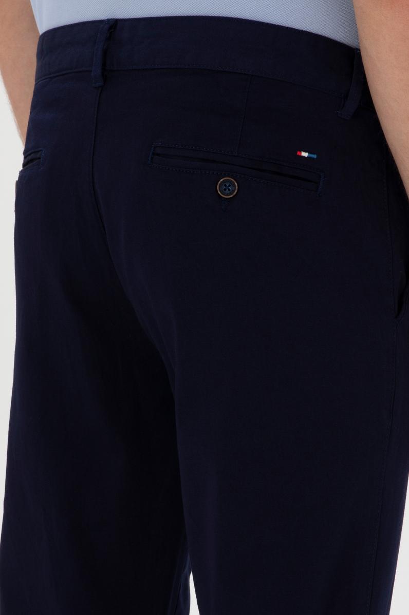 Erkek Lacivert Kanvas Pantolon