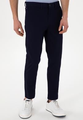 Erkek Lacivert Kanvas Pantolon - 50300123038