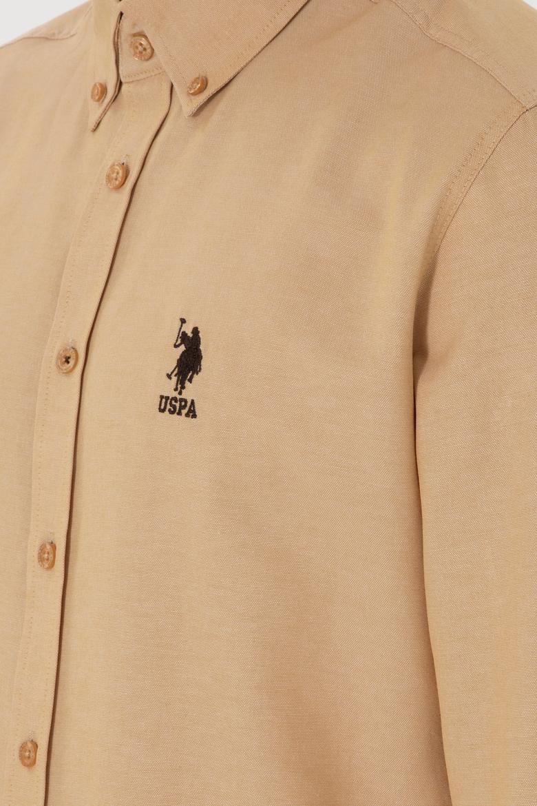 Erkek Camel Uzun Kollu Basic Gömlek - 50298021043