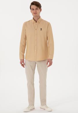 Erkek Camel Uzun Kollu Basic Gömlek - 50298021043