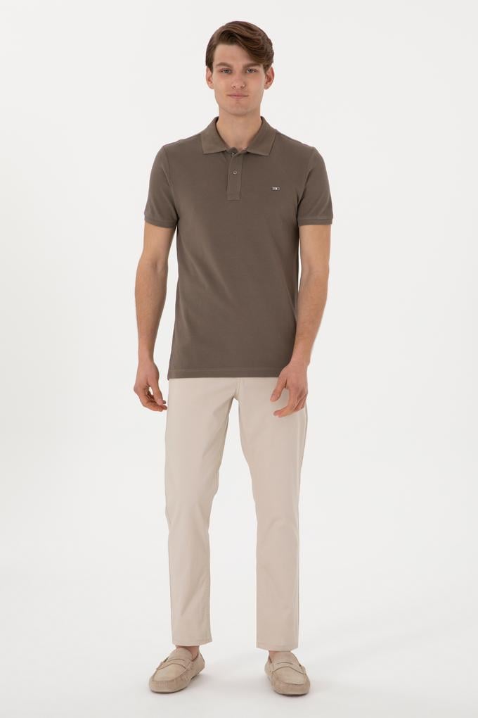 Erkek Taş Kanvas Pantolon