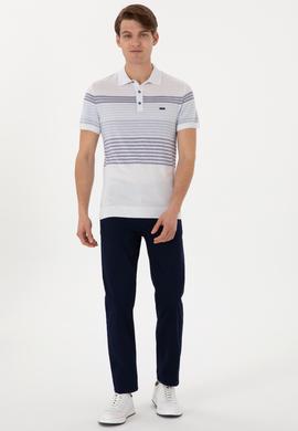 Erkek Slim Fit Lacivert Kanvas Pantolon - 50299193124
