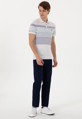 Erkek Slim Fit Lacivert Kanvas Pantolon - 50299193124