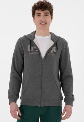 Erkek Antrasit Melanj Örme Hırka - 50277970021